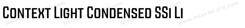 Context Light Condensed SSi Light Condensed字体转换
